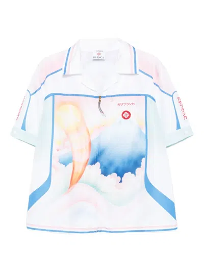 Casablanca Graphic-print Shirt In White