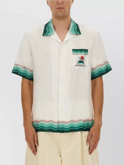 CASABLANCA GRAPHIC PRINT SHORT SLEEVE SHIRT