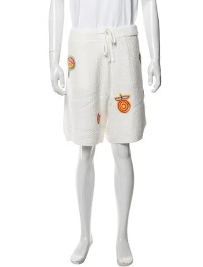 Pre-owned Casablanca Graphic Print Shorts W/ Tags In Neutrals