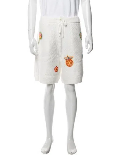 Pre-owned Casablanca Graphic Print Shorts W/ Tags In Neutrals