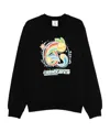 Casablanca Graphic Print Crew Neck Sweater In Black