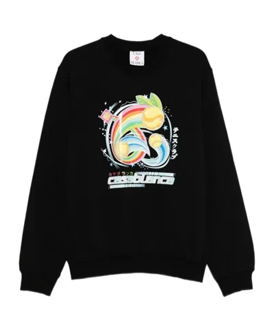 CASABLANCA CASABLANCA MANGA TENNIS BALL SWEATSHIRT