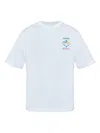 Casablanca Montaigne Sportif Crewneck Graphic Print T-shirt In White