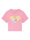 Casablanca Pink Casa Beach Wave Short T-shirt In Pink