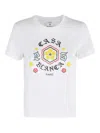 Casablanca Printed Fitted Tshirt In White