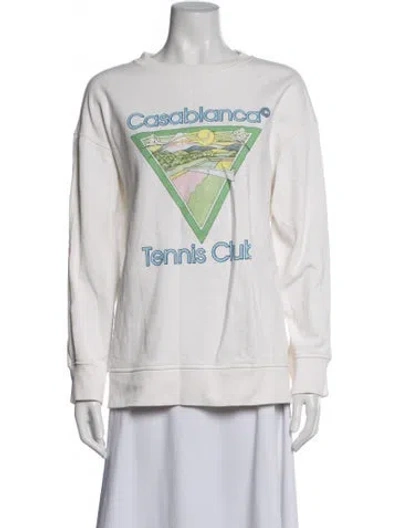 Pre-owned Casablanca Graphic Print Top In Pink