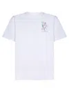 CASABLANCA GRAPHIC PRINT WHITE T-SHIRT