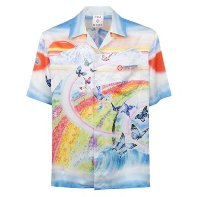Casablanca Graphic Short-sleeve Shirt In Multi