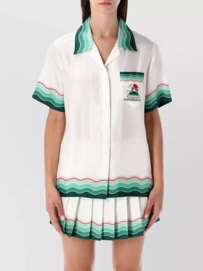 CASABLANCA GRAPHIC SHORT SLEEVE SHIRT POCKET