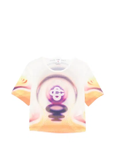 Casablanca Graphic-print T-shirt In Orange