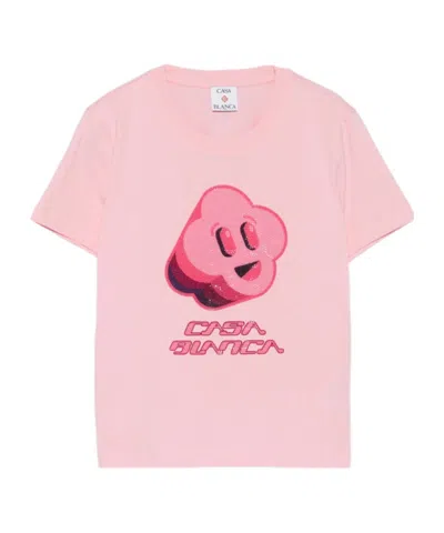 Casablanca Graphic-print T-shirt In Pink