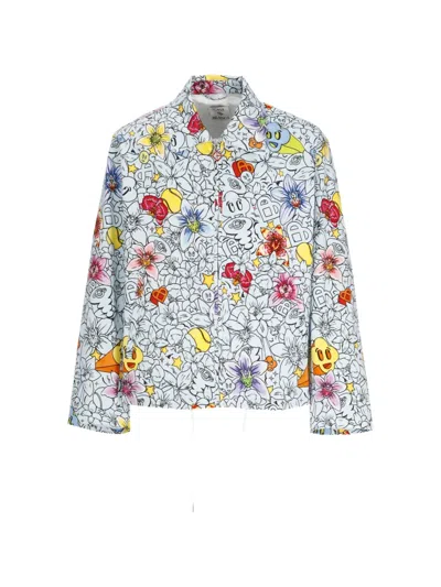 Casablanca Graphic-print Zip-up Jacket In Multi
