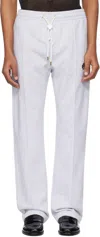 Casablanca Gray 'casa Way' World Series Patch Sweatpants In Gray