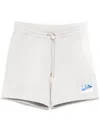 Casablanca Greek Temple Patch Track Shorts In Gray