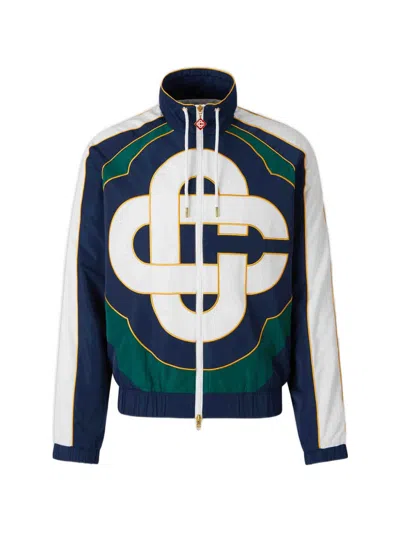 Casablanca Zip-fastening Logo-detail Jacket In Blue