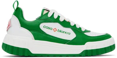 Casablanca Tennis Court Sneakers In Green