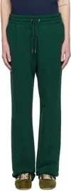 Casablanca Green Diamond Logo Patch Sweatpants In Green