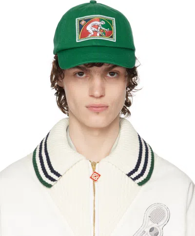 Casablanca Green Fibonacci Patch Cap In Dark Green