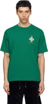 Casablanca Musique Ornate Ceiling Crewneck Short Sleeve Tshirt In Green