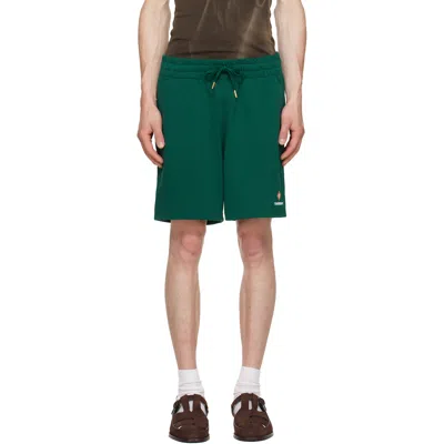 Casablanca Green Sport Type Sweat Shorts In Multi