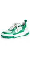 CASABLANCA GREEN TENNIS COURT SNEAKERS GREEN/WHITE