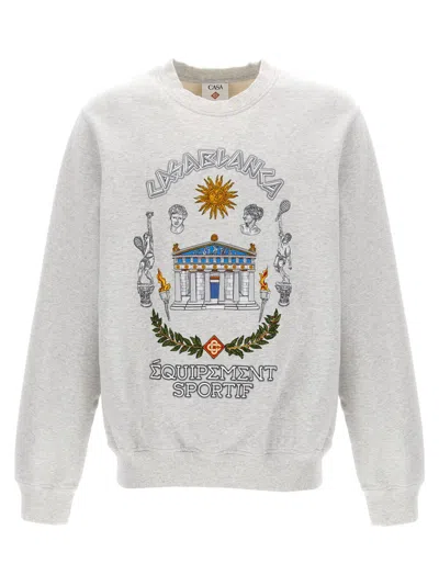 CASABLANCA GREY LE TEMPLE DU SPORT SWEATSHIRT