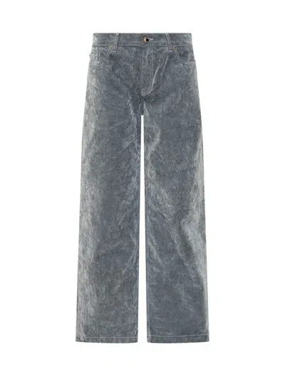 Casablanca Grey Relaxed High Rise Jeans In Gray
