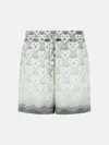 Casablanca Grey Silk Bermuda Shorts In Grey