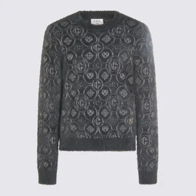 Casablanca Grey Wool Knitwear In Gray