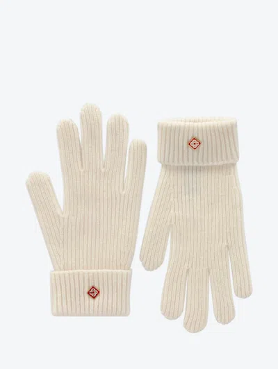 Casablanca Half Cardigan Gloves In Neutral