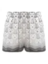 Casablanca Heart-monogram Shorts In Gray