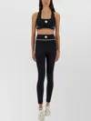Casablanca High Waistband Ankle Length Trousers With Contrast Side Stripes In Black