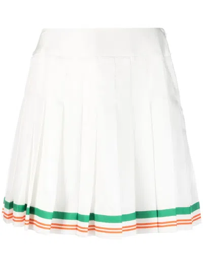 Casablanca Casaway Tennis Mini Skirt In White
