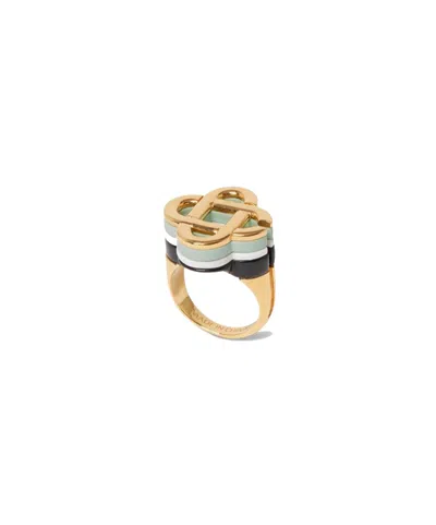 Casablanca Hiking Stacked Logo Ring In Multi