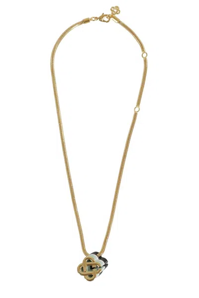 Casablanca Hiking Stacked Necklace In Gold