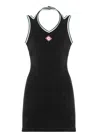 Casablanca Hippie Style Tennis Dress In Black