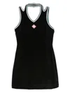 Casablanca Hippie Style Tennis Dress In Black