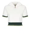 Casablanca White Cropped Sweatshirt