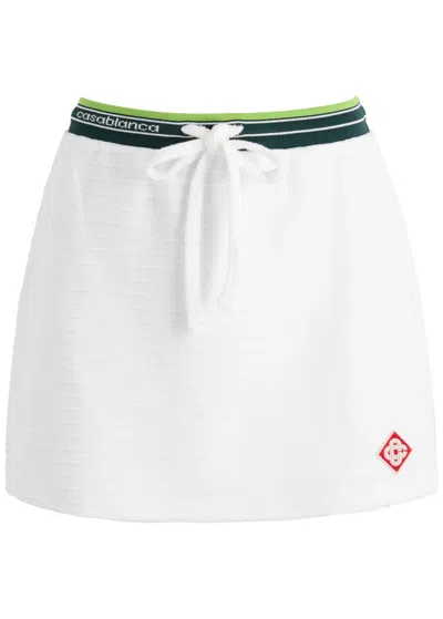 CASABLANCA CASABLANCA HIPPIE VELOUR MINI SKIRT