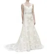 Casablanca Holly A-line Gown In Ivory In Multi