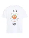 Casablanca Print T-shirt In White