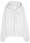 Casablanca Hooded Cotton Sweatshirt In Gray