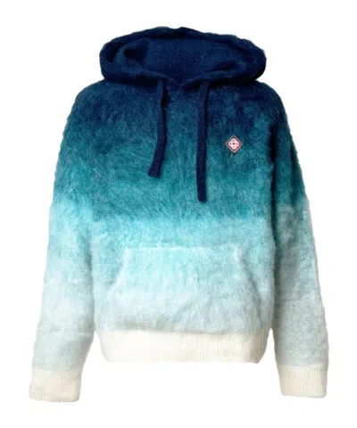 Casablanca Hooded Sweater In Blue