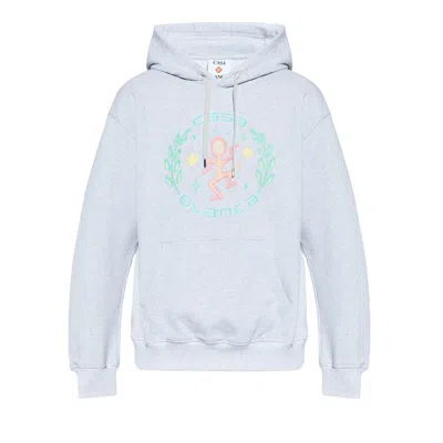 Pre-owned Casablanca Hooded Sweatshirt 'dance Joy' | Grey | Men's Size L In Gray