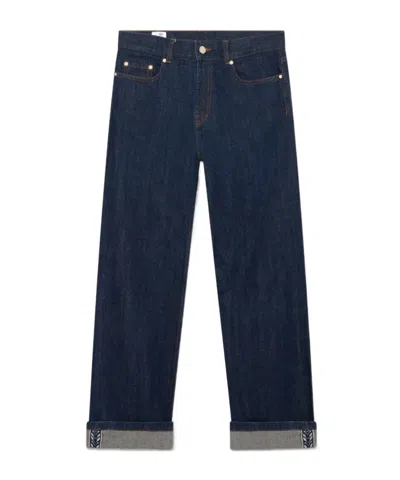 Casablanca Indigo Baggy Jeans In Blue