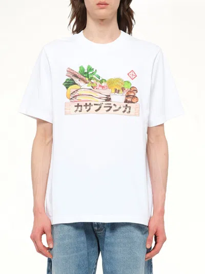CASABLANCA CASABLANCA INGREDIENT PRINTED T-SHIRT