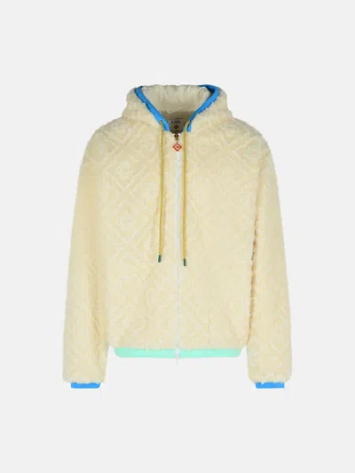 Casablanca Ivory Polyester Sweatshirt In White
