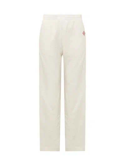 Casablanca Ivory Terry Fabric Joggers In Off-white