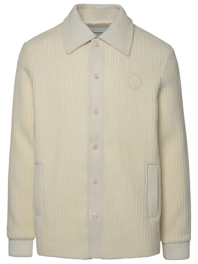 Casablanca Ivory Wool Shirt In White