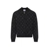 Casablanca Bomber Jacket With Ribbed Details In Black